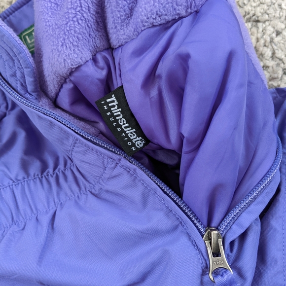 L.L. BEAN Infants' Cold Buster Snow Bib, 6-12M, Purple - Picture 8 of 8